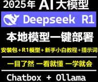 DeepSeekR1远程安装本地部署安装包视频教程国产AI深度思考V3大模型Win/Mac