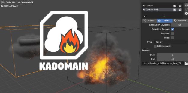 Blender場(chǎng)景物理復(fù)雜特效模擬管理插件 Kadomain V1.2.8