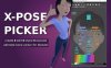 Blender动画模型绑定映射控制插件 X-Pose Picker V4.0