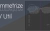 Blender UV贴图对称编辑3D模型插件 Symmetrize Uv Util 1.5.0