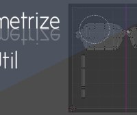 Blender UV贴图对称编辑3D模型插件 Symmetrize Uv Util 1.5.0