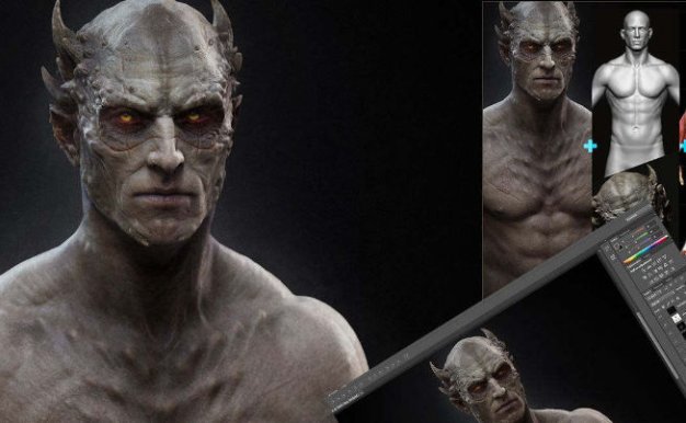 ZBrush人体角色肌肉解剖3D建模教程 Gumroad – Design and Anatomy Package