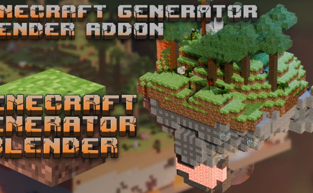 Blender我的世界像素风格生成器插件 Blocks Generator