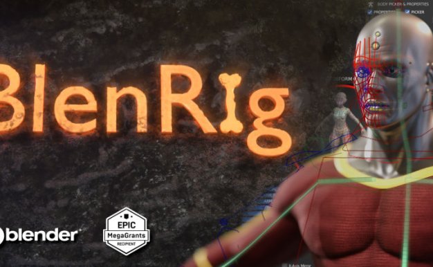 Blender电影级3D人物角色绑定插件 BlenRig 6 V4.1.0附使用教程