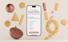 AE轻奢时尚三维图形iPhone手机高级展示动画模板 Floating Phone 16 Pro Screen Mockup Template
