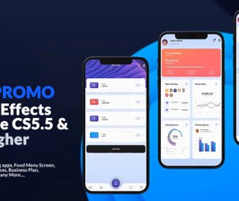 AE商务时尚手机iPhone展示APP产品片头模板 Mobile App Presentation M2