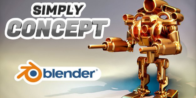Blender抽象概念3D模型建模插件 Simply Concept V4.3.2附使用教程