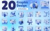 Blender笔尺画板画笔学习图标绘画工具3D模型PNG免抠设计素材源文件20款