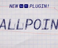 AE/PR圆珠笔线条手写字体特效插件 Aescripts Ballpoint V1.0.0 Win