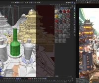 C4D国风白酒五粮液酒瓶3D模型电商产品海报场景OC渲染工程源文件