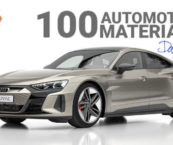 Blender汽车渲染材质资产预设包 Maml – Mouval Automotive Material Library