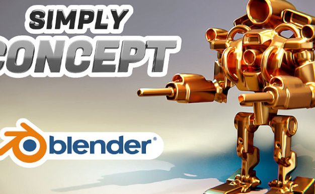 Blender抽象概念3D模型建模插件 Simply Concept V4.3.2附使用教程