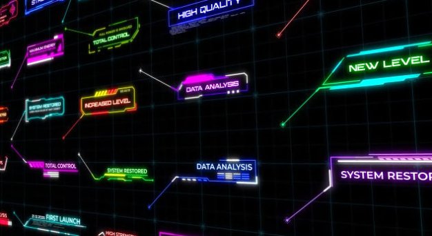 AE未来科技感呼叫指示线动画模板 Glitch Callout Pack