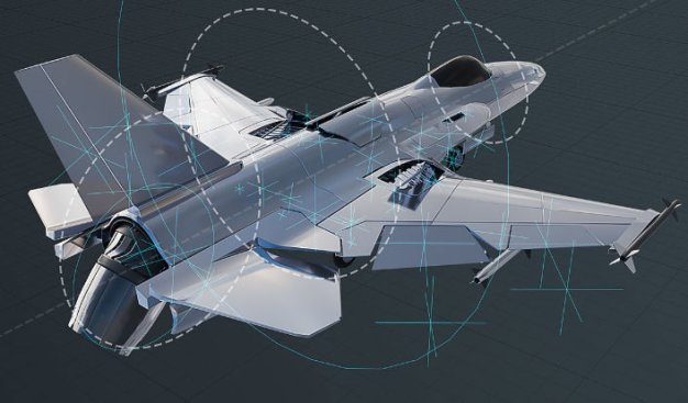 Blender战斗机3D模型绑定动画教程 CGCookie – Mechanical Rigging of a Fighter Jet in Blender