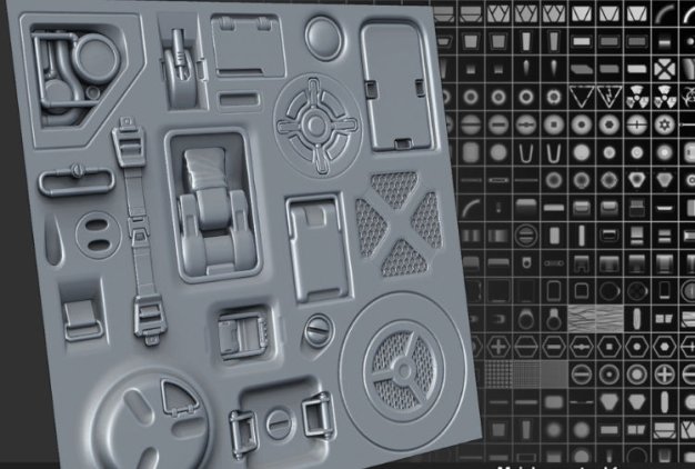 Blender贴花纹理模型集合 Decal Sheet 01