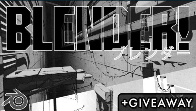 Blender蜡笔制作3D漫画风格场景基础进阶动画教程 Skillshare – Blender 3D Create a Manga Style Animation Using Grease Pencil