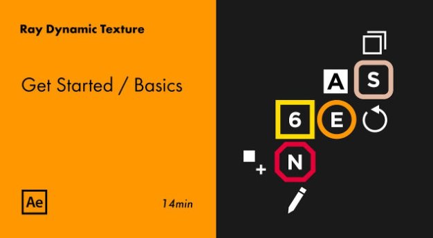 AE管理动态贴图材质纹理图层样式关键帧表达式脚本 Aescripts Ray Dynamic Texture V1.5.8附使用教程
