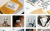 时尚潮流品牌海报A4购物袋T恤PS样机文创贴图模版设计素材14款