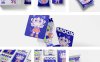 盲盒卡片卡牌游戏包装PS样机vi印花效果图展示文创设计素材7款