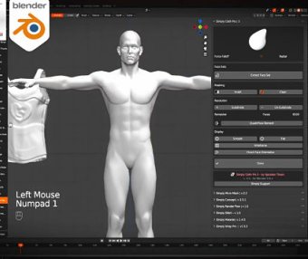 Blender布料物理模拟生成插件 Simply Cloth Studio V1.4.4 + Simply Cloth Pro v3.0附使用教程