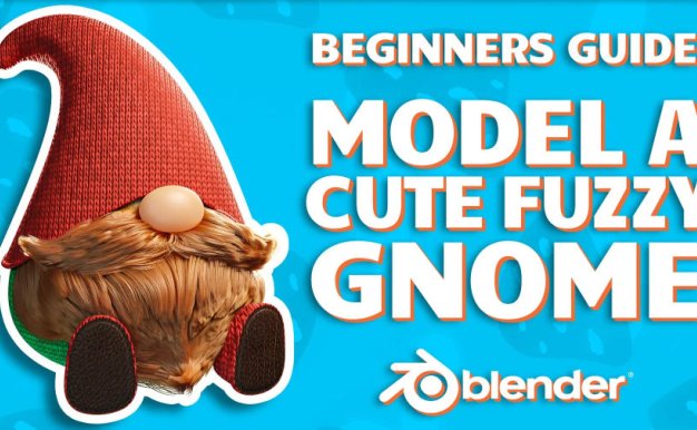 Blender可爱毛发小人角色建模贴图渲染教程 Skillshare – Learn to Model a Cute Gnome With Real Hair