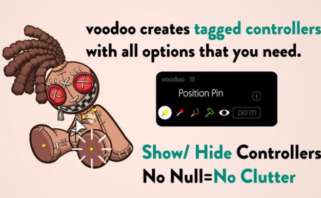 AE图钉高级复杂绑定动画脚本 Aescripts Voodoo V1.002附使用教程