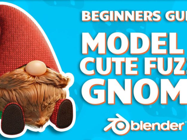 Blender可爱毛发小人角色建模贴图渲染教程 Skillshare – Learn to Model a Cute Gnome With Real Hair