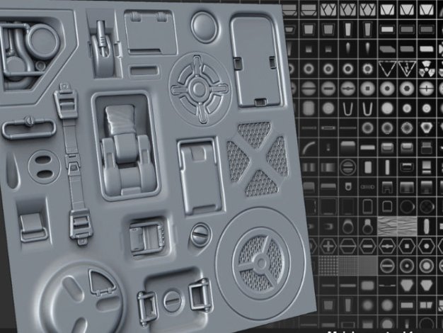 Blender贴花纹理模型集合 Decal Sheet 01
