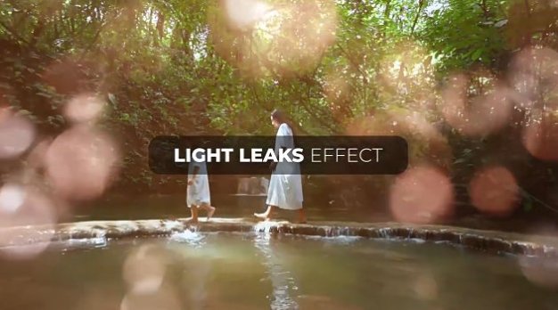 达芬奇梦幻婚礼浪漫光效叠加特效预设 Light Leaks Effect
