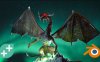 Blender恶龙雕刻3D建模绑定教程 Udemy – Blender 3D Sculpting – Model A Dragon From Scratch